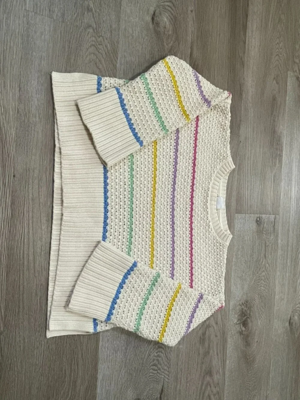 Stripped Cable Kit Sweater